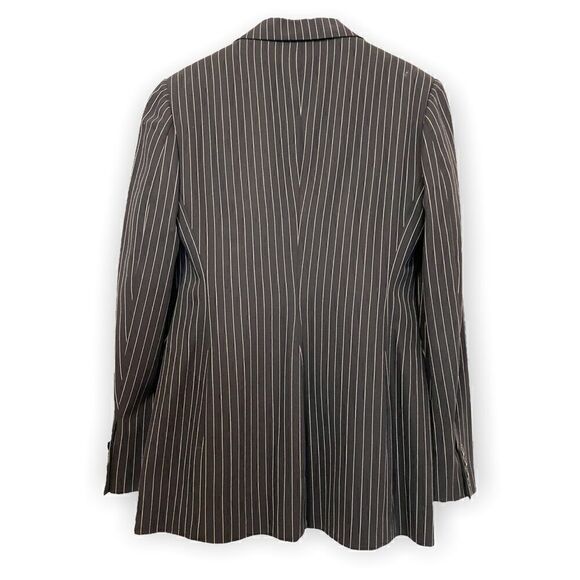 ❤️SOLD❤️Ralph Lauren Purple Label Collection Women's Black Pinstripe Jacket |6| - Picture 4 of 10